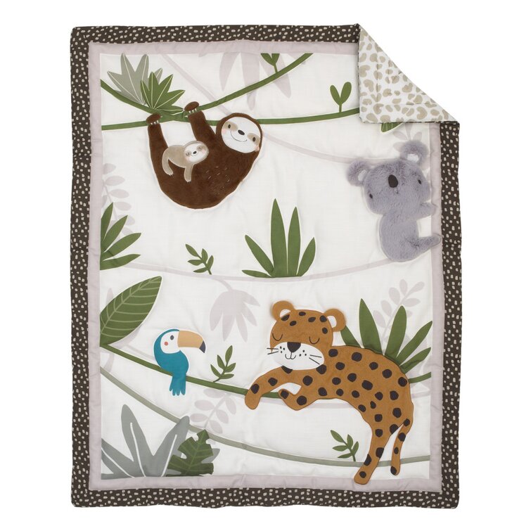 Carter's jungle collection outlet 4 piece crib set